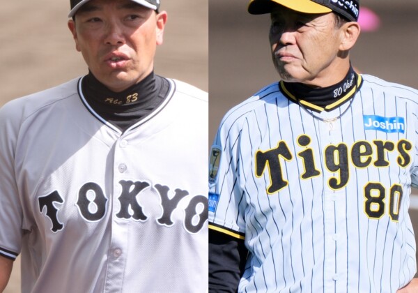 巨人の阿部監督と阪神の岡田監督の采配力が勝負を決める？！（写真・黒田史夫）